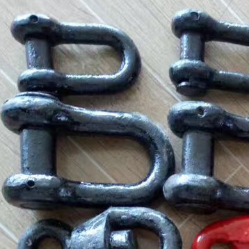 D Type End Shackle for Marine Vessels and Boats Steel Anchor Chain Ring Marine Equipment